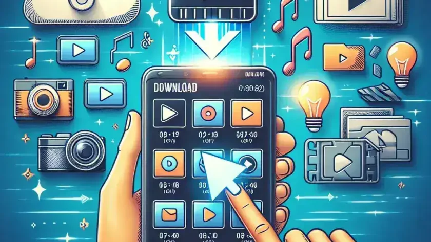 "Person using TikTok video downloader app on a smartphone to save clips effortlessly, showcasing the step-by-step process outlined in The Ultimate Guide to TikTok Video Downloader."